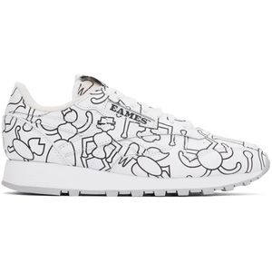 NWB - Reebok & Eames Special Edition Leather Sneakers White  US 8
